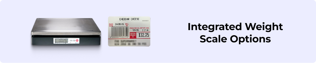 Integrated weighing scale